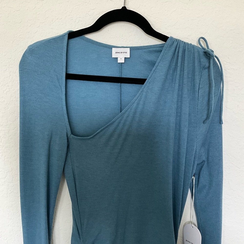 Song of Style blue knit dress